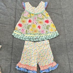 Matilda jane polka dot short outfit